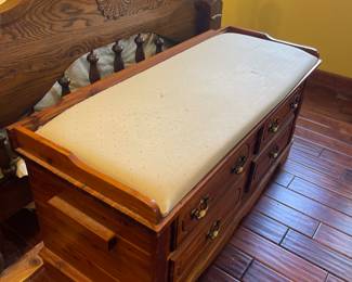 Large cedar chest (some marks on fabric)
50.25x19.5x25
$100