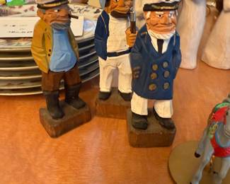 Hand Carved Wooden Sailors