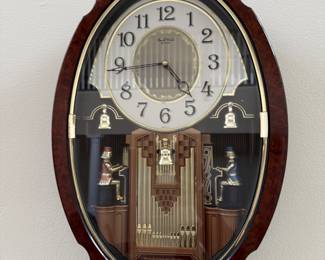 Rhythm Dual Organists Musical Wall Clock