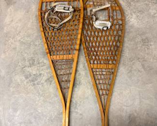 Vintage Wooden Snow Shoes