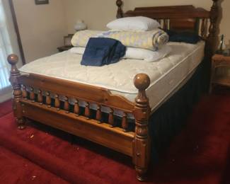 Queen Bed with Mattress and Box Springs