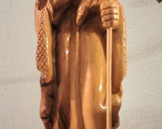 Hand Carved Olive Wood Shepard Made in Bethlehem