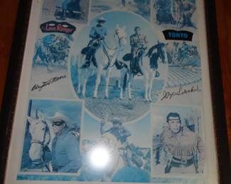 Lone Ranger & Tonto Signed Poster