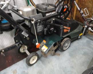 Front Tine Tiller 6.0HP by Craftsman / 19" rechargeable mulching mower Cordless CMM1200