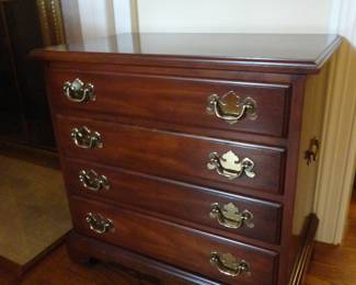 Henkel Harrie Chippendale Va Galleries Black Cherry 4 drawer Chest