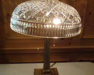Waterford Crystal Lamp "Beaumont" (very heavy brass base)