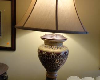 Hand Painted Porcelain Lamp