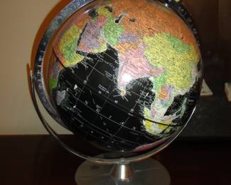 Vtg Britannica World Globe 1960's