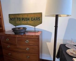 Antique Wood Floor Lamp