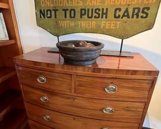 Antique Sign and Highboy