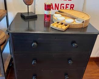 Vintage Ebonized Chest