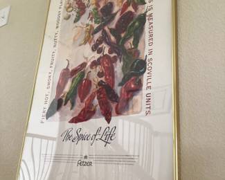 "The Spice of Life" framed poster