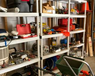 Tool boxes and various tools of all sorts