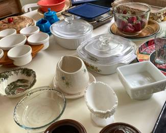 Lots of fun serving pieces, Corning, Fiesta