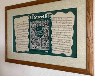 "12th Street Rag" poster framed