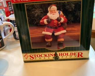 Coca Cola Santa Stocking Holder