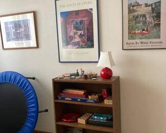 Bungee, bookshelf, games, Framed Posters