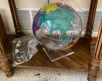 Spherical Concepts transparent clear plastic globe