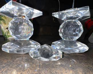 Swarvoski Crystal Candle Holders