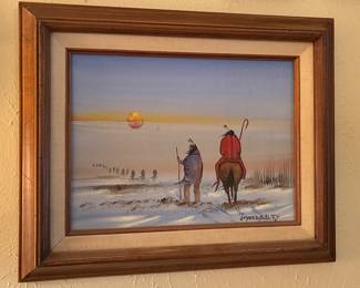 Original REDBIRD oil painting