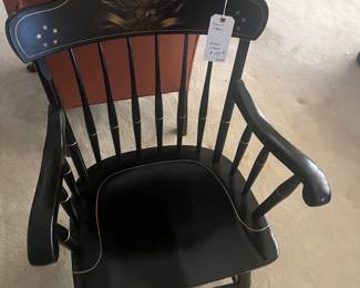 Ethan Allen stencil chair