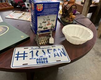 IN Colts License Plate - 1998 Kenner Starting Lineup Figures Set