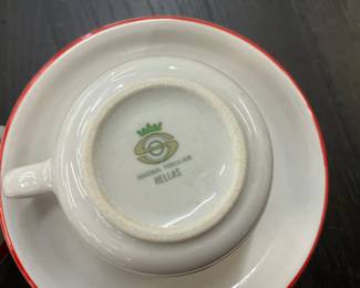 Hellas Porcelain Cups & Saucers