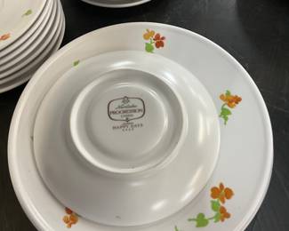 Noritake Stoneware Dinnerware "Happy Days" Japan