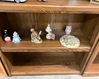Christmas Figurines - Homco Chipmunk Figurine - Ballerina Figurine - Garden Stone
