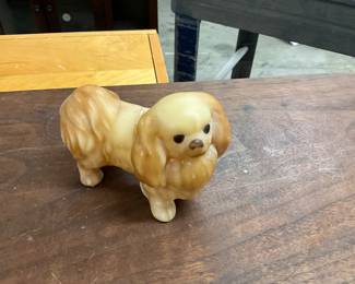 Brinn's Bisque Hand Painted Pekingese Dog Figurine