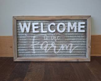 Welcome to The Farm Decor