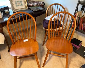 3 Windsor chairs