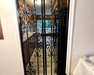 The Sante Fe look. Swinging iron doors!