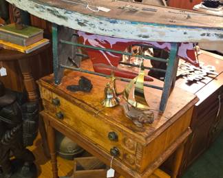 Antique wooden ship model