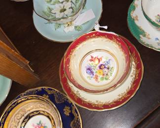 Several Paragon tea cups