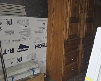 Oak cabinets
