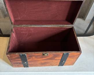 inside of wood box