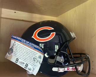 Chicago Bears Devin Hester #23 Russell Signed Football Helmet with COA