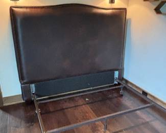 Queen headboard with nailhead trim