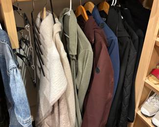 Burberry, Leather Coats, L.L. Bean, London Fog, NFL Green Bay Packers , Nike, Patagonia, Ralph Lauren, Tommy Hilfiger