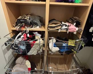 Gloves, scarves, hats