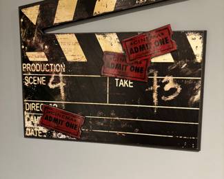Movie theatre wall decor