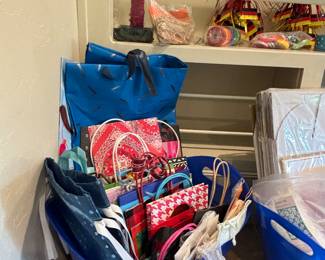 Gift wrap, bags and ribbon