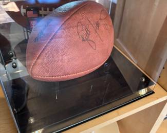 Official NFL Wilson Football Brett Favre Signed in case