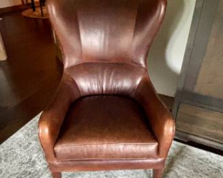 Crate and Barrel leather chair