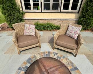 Brown Jordan patio set, 2 chairs and sofa