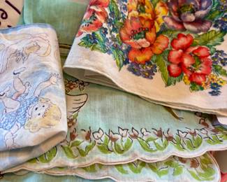 Vintage hankies so darling!