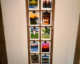 Wall art photo holder