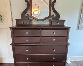PM Bedroom Gallery Chest of drawers and mirror