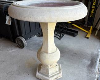 Concrete bird bathes